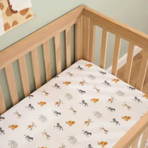 Clair De Lune Jungle Dream Fitted Cot Bed Sheets - 2 Pack