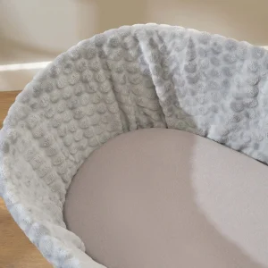 Clair De Lune Fitted Moses Basket Sheets - 2 Pack Grey