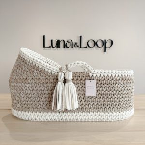 Hooded Crochet Moses Basket