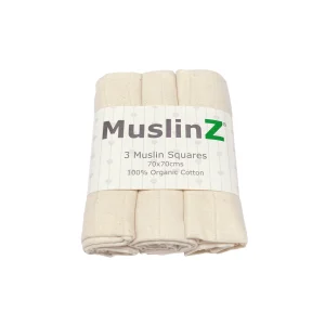 MuslinZ Organic Cotton Muslin Squares - Natural
