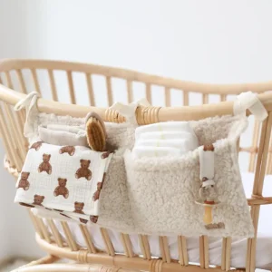 Babyly Teddy Crib Organiser - Cream