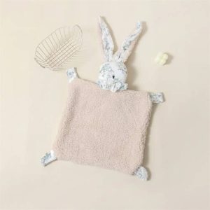 Bunny Baby Comforter - White Floral