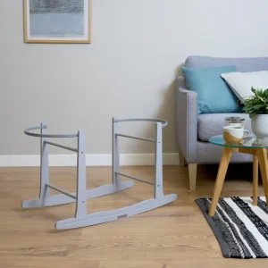 Clair De Lune Rocking Moses Basket Stand — Grey