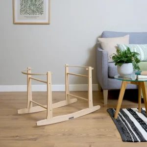 Clair De Lune Rocking Moses Basket Stand — Natural