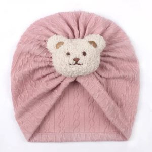 Cotton Baby Turban Headwear - Pink