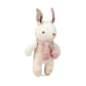 ThreadBear Baby Threads Cream Bunny Rattle