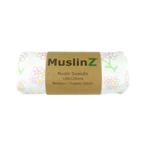 MuslinZ Bamboo Organic Cotton Swaddle Muslin - Floral