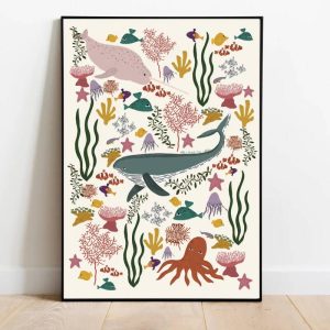 Abel and the Label "Under the Sea" A4 Print