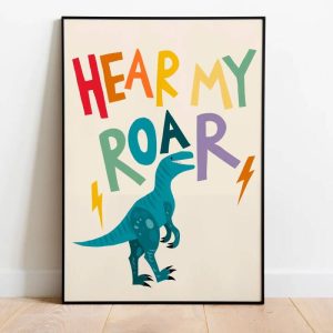 Abel and the Label "Dinosaur" A4 Print