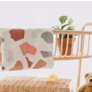 Geople Organic Cotton Muslin Squares - Terrazzo