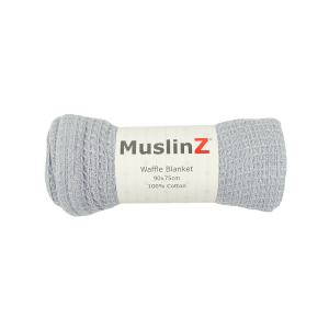 MuslinZ Waffle Cellular Blanket - Grey