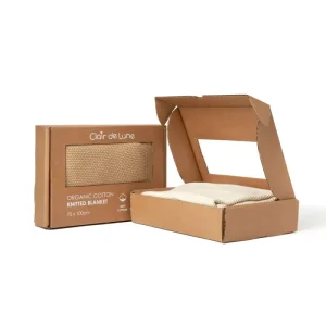 Clair De Lune Organic Knitted Blanket