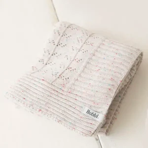 Bobbl Baby Blanket - Patchwork Pointelle
