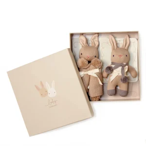 ThreadBear Baby Threads Taupe Bunny Gift Set