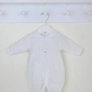 Pex Bear Sleepsuit White