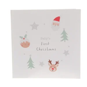 Baby's First Christmas Greetings Card