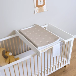 Clair De Lune Anti-Roll Wedge Baby Changing Mat - Hot Air Balloon