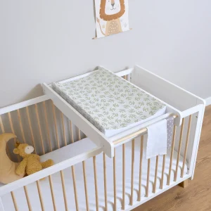 Clair De Lune Anti-Roll Wedge Baby Changing Mat - Leaf