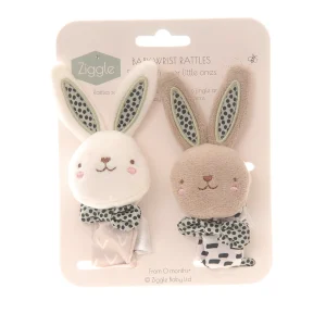 Baby Bunny Wrist Rattles